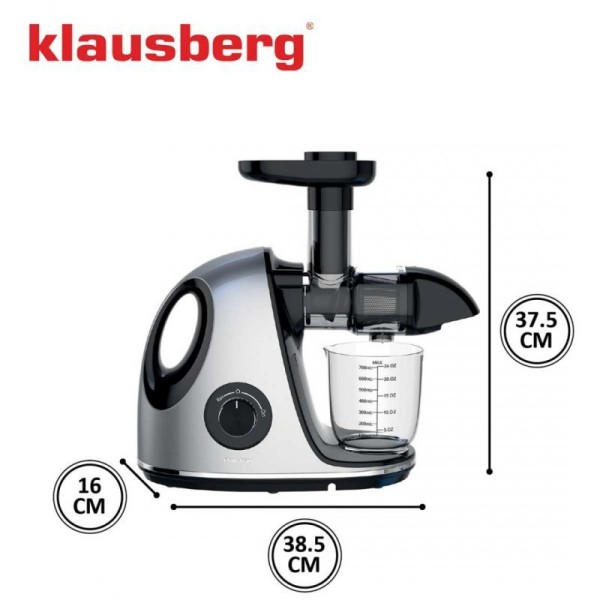Wyciskarka do soku Klausberg KB-7863 (wolnoobrotowa)