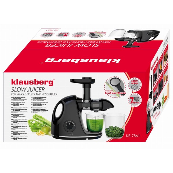 Sokowirówka wolnoobrotowa Klausberg KB-7861 (150 W)