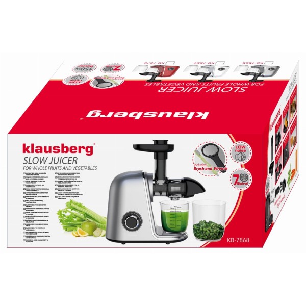 Sokowirówka wolnoobrotowa Klausberg KB-7868 (150 W)