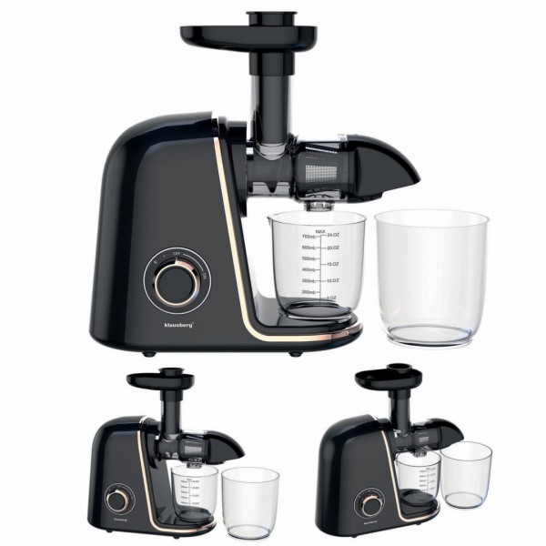 ПОВІЛЬНА СОКОВИЧИНКА 150 ВТ ДЛЯ ФРУКТІВ ТА ОВОЧІВ ХОЛОДНОГО ВІДЖИМУ KLAUSBERG KB-7867