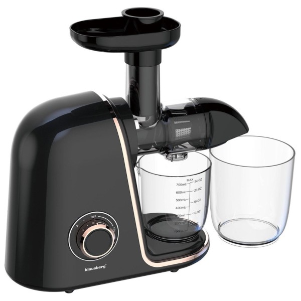 ПОВІЛЬНА СОКОВИЧИНКА 150 ВТ ДЛЯ ФРУКТІВ ТА ОВОЧІВ ХОЛОДНОГО ВІДЖИМУ KLAUSBERG KB-7867