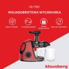 Sokowirówka wolnoobrotowa Klausberg KB-7865 (150 W)