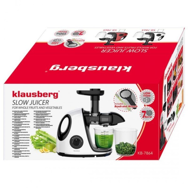 Wyciskarka wolnoobrotowa Klausberg KB-7864 (sokowirówka)