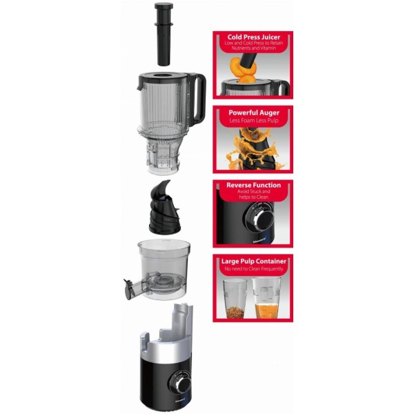 Sokowirówka wolnoobrotowa Klausberg KB-7881 (180 W)