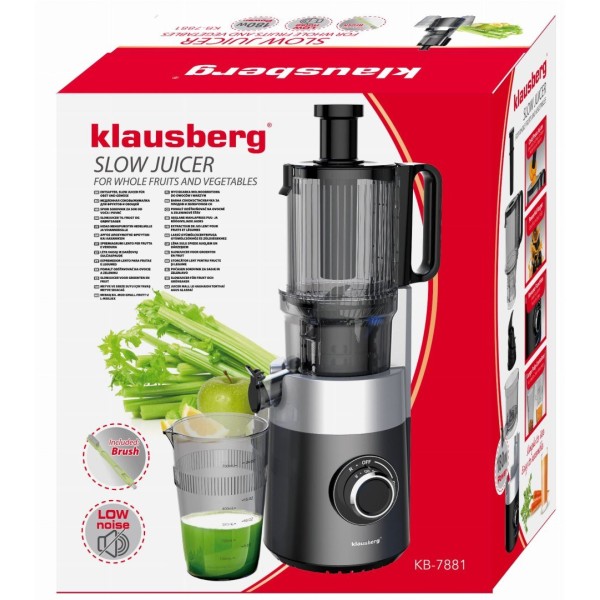 Sokowirówka wolnoobrotowa Klausberg KB-7881 (180 W)