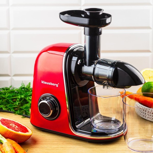 ПОВІЛЬНА СОКОВИЧИНКА 150 ВТ ДЛЯ ФРУКТІВ ТА ОВОЧІВ ХОЛОДНОГО ВІДЖИМУ KLAUSBERG KB-7870