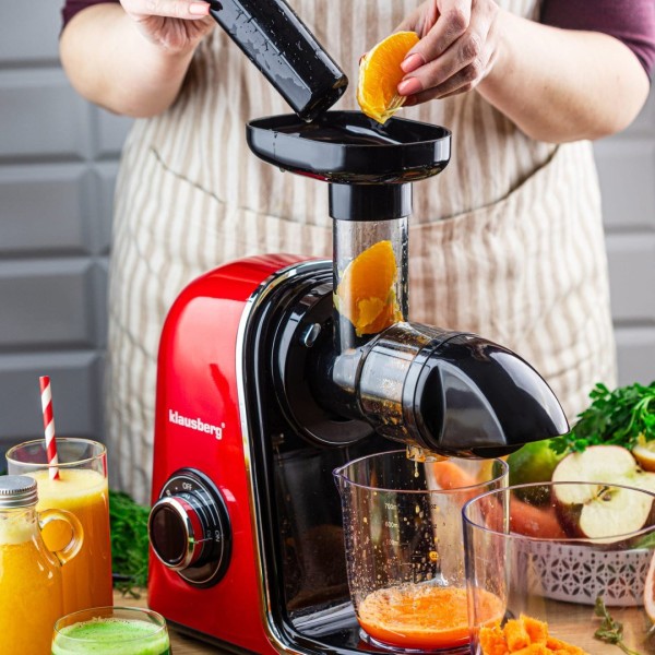 ПОВІЛЬНА СОКОВИЧИНКА 150 ВТ ДЛЯ ФРУКТІВ ТА ОВОЧІВ ХОЛОДНОГО ВІДЖИМУ KLAUSBERG KB-7870