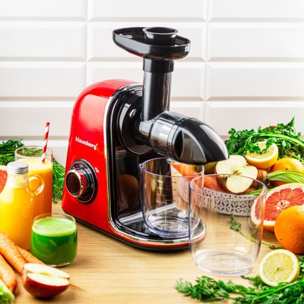 ПОВІЛЬНА СОКОВИЧИНКА 150 ВТ ДЛЯ ФРУКТІВ ТА ОВОЧІВ ХОЛОДНОГО ВІДЖИМУ KLAUSBERG KB-7870