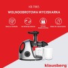 Sokowirówka wolnoobrotowa Klausberg KB-7863 (150 W)