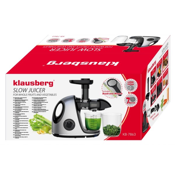 Sokowirówka wolnoobrotowa Klausberg KB-7863 (150 W)