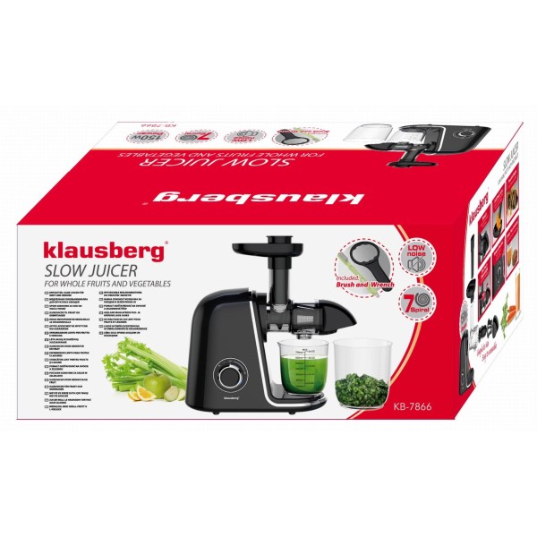 Sokowirówka wolnoobrotowa Klausberg KB-7866 (150 W)