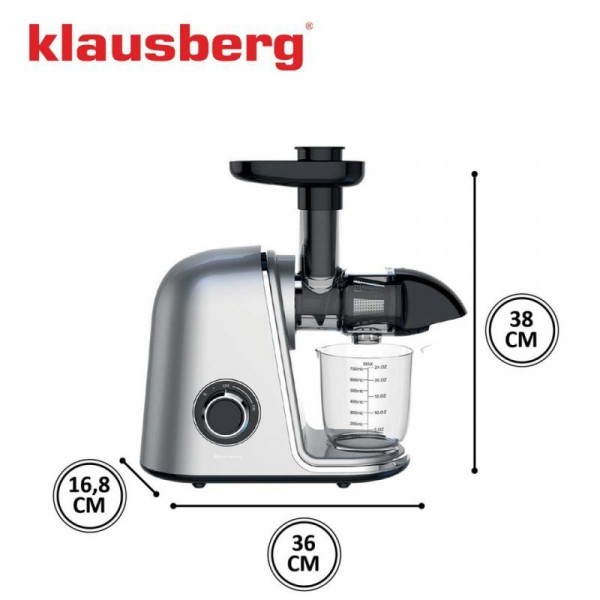 Wyciskarka do soków Klausberg KB-7868 (wolnoobrotowa)