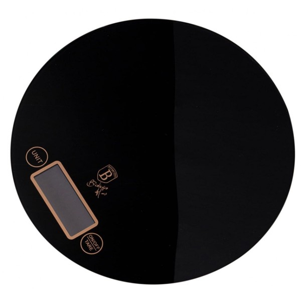 КУХОННІ ВАГИ 5кг 1г BERLINGER HAUS ЧОРНА ТРОЯНДА BH-9431