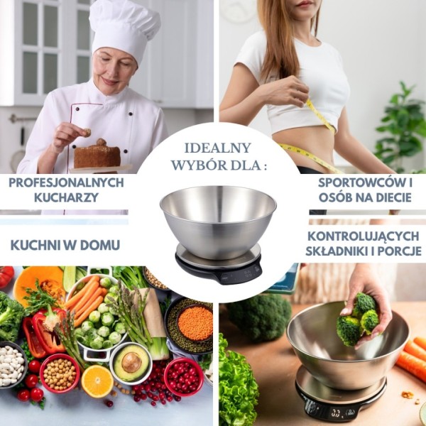 Elektroniczna waga kuchenna Klausberg KB-7939 (do 5 kg)