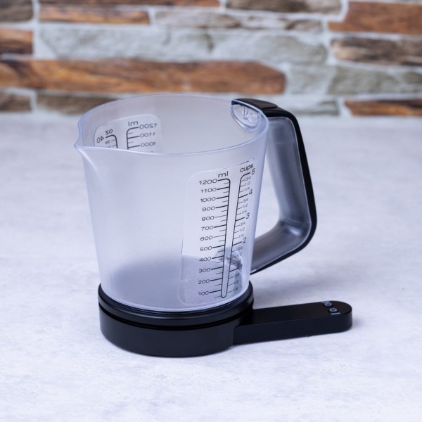 ЕЛЕКТРОННІ КУХОННІ ВАГИ З ГЛЕЧИКОМ 1200 МЛ / 1 Г / 5 КГ KINGHOFF KH-1829