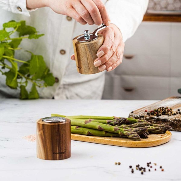 Młynek do pieprzu i solniczka Klausberg KB-7859 (akacjowy)