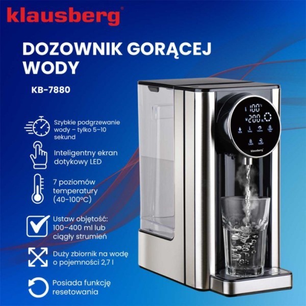 Dozownik gorącej wody Klausberg KB-7880 (2,7 l)