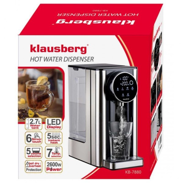 Dozownik gorącej wody Klausberg KB-7880 (2,7 l)