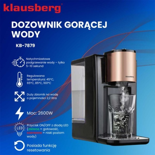 Dozownik gorącej wody Klausberg KB-7879 (2,2 l)