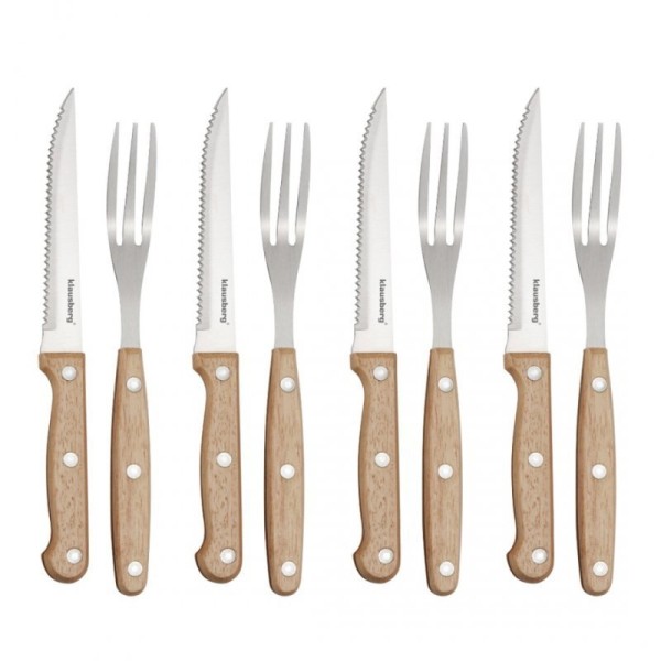 НАБІР СТОЛОВИХ ПРИБОРІВ ДЛЯ СТЕЙКА 8 предм. KLAUSBERG KB-7976