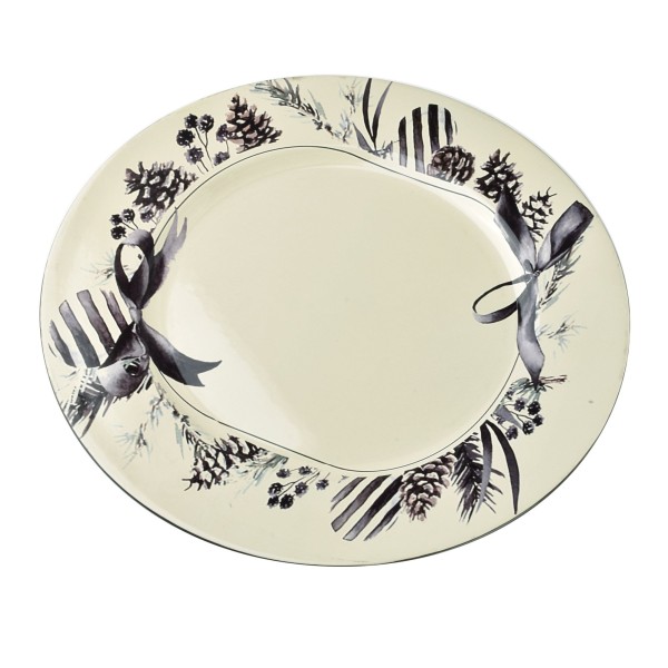 Декоративна тарілка BLANCHE FESTIVE 33xh2см