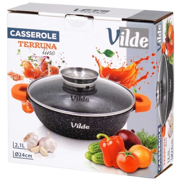 Patelnia granitowa VILDE 199107 (24 cm)