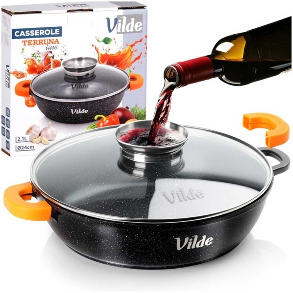 Patelnia granitowa VILDE 199107 (24 cm)