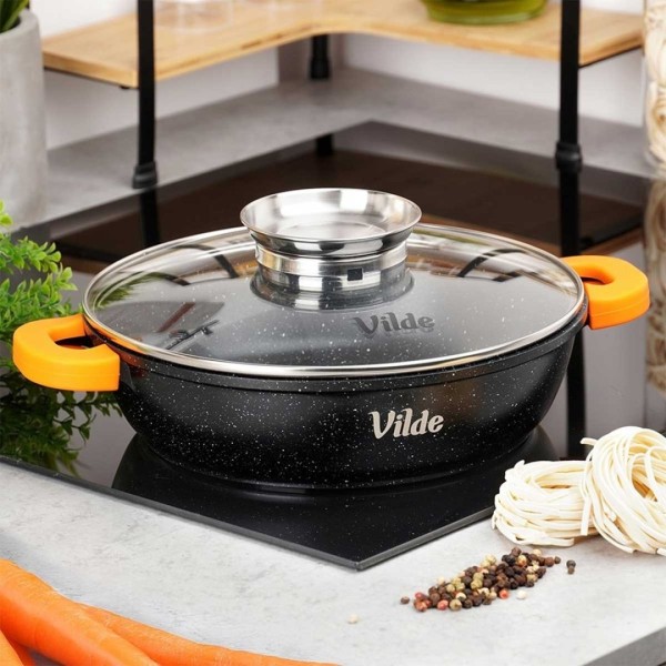 Patelnia granitowa VILDE 199107 (24 cm)