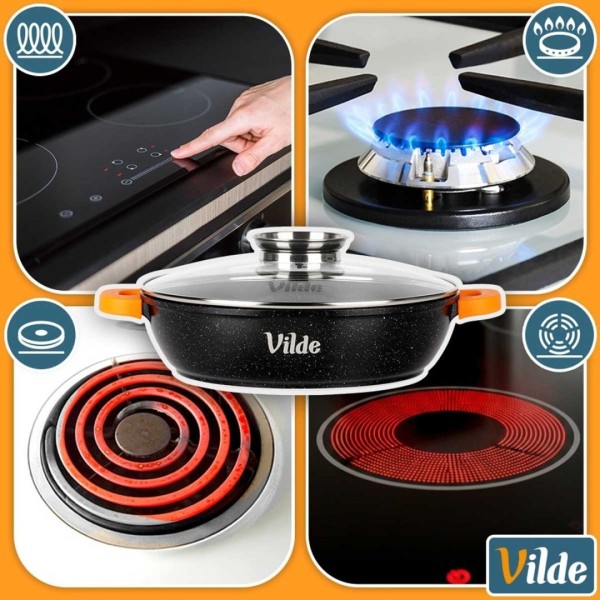 Patelnia granitowa VILDE 199107 (24 cm)