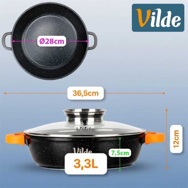 Patelnia tradycyjna VILDE TERRUNA 199108 (28 cm)