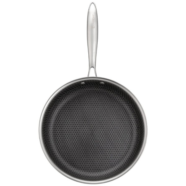 СТАЛЕВА СКОВОРОДА 28 см ЗІ СТІЛЬНИКОВИМ ПОКРИТТЯМ E-7549