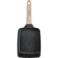 Глибока мармурова сковорода KLAUSBERG KB-7813 чорного кольору