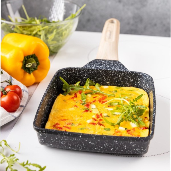 Patelnia prostokątna głęboka Klausberg KB-7813 (marmurkowa)