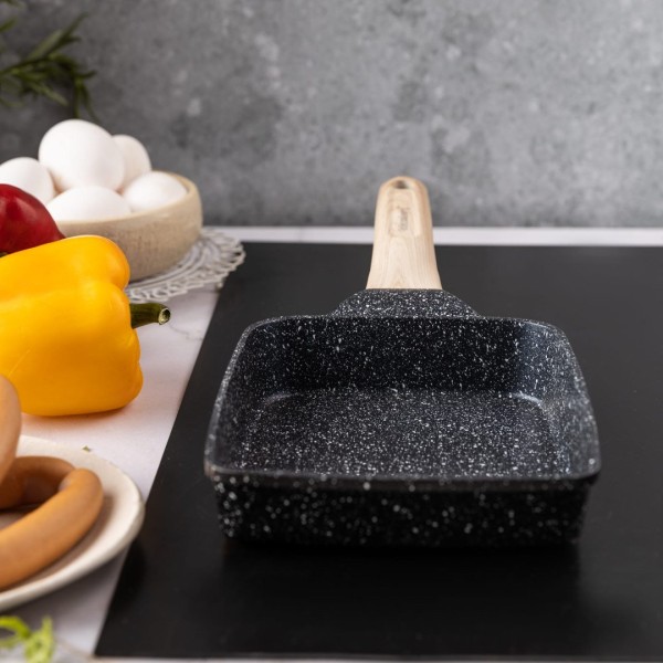 Patelnia prostokątna głęboka Klausberg KB-7813 (marmurkowa)