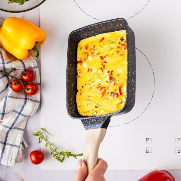 Patelnia prostokątna głęboka Klausberg KB-7813 (marmurkowa)