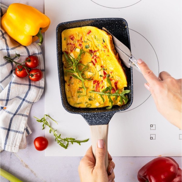 Patelnia prostokątna głęboka Klausberg KB-7813 (marmurkowa)