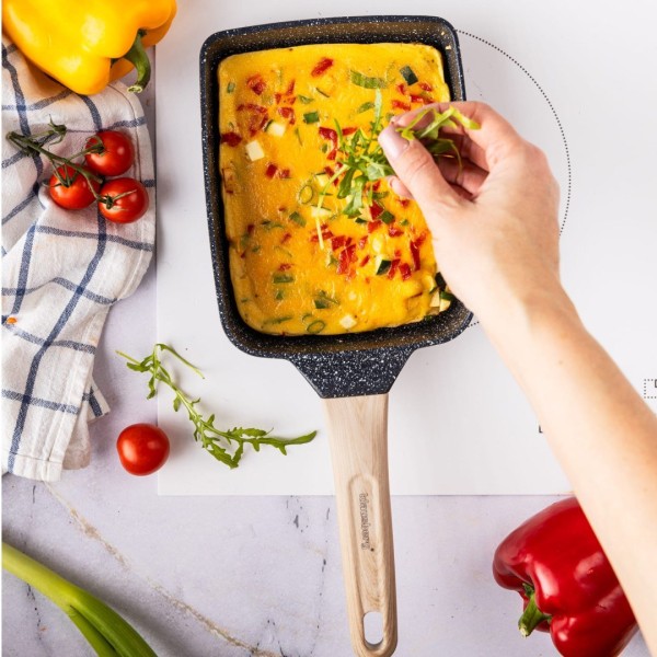 Patelnia prostokątna głęboka Klausberg KB-7813 (marmurkowa)