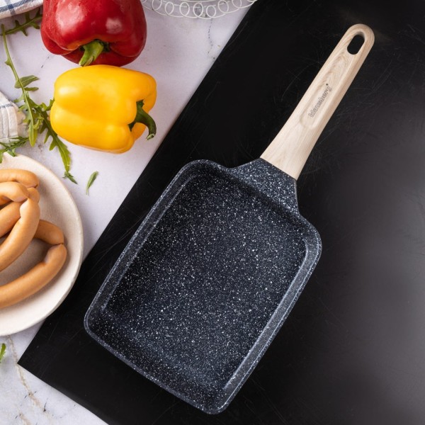 Patelnia prostokątna głęboka Klausberg KB-7813 (marmurkowa)