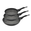 НАБІР З 3 СКОВОРОДИН 20/24/28 СМ KLAUSBERG MARMO GOLD KB-7290