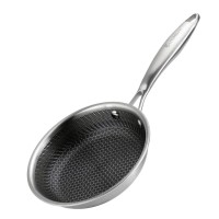 СТАЛЕВА СКОВОРОДКА 18 СМ ЗІ СТІЛЬНИМ ПОКРИТТЯМ E-7544