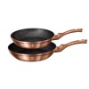 НАБІР З 2 ГРАНІТНИХ СКОВОРОДИН 22/26 СМ BERLINGER HAUS METALLIC LINE ROSE GOLD BH-1611-N