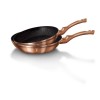 НАБІР З 2 ГРАНІТНИХ СКОВОРОДИН 22/26 СМ BERLINGER HAUS METALLIC LINE ROSE GOLD BH-1611-N