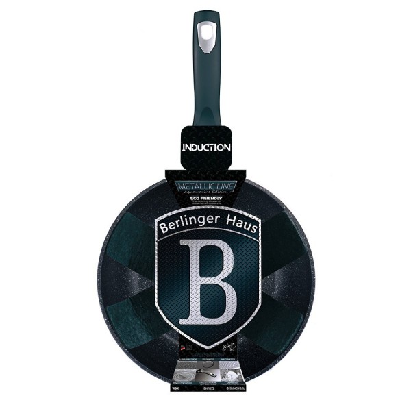 Гранітна сковорода 28 см BERLINGER HAUS METALLIC AQUAMARIN BH-1872