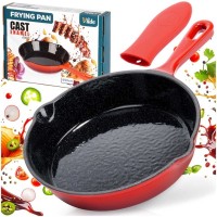 Емальована чавунна сковорода 30 см із силіконовою кришкою 199156