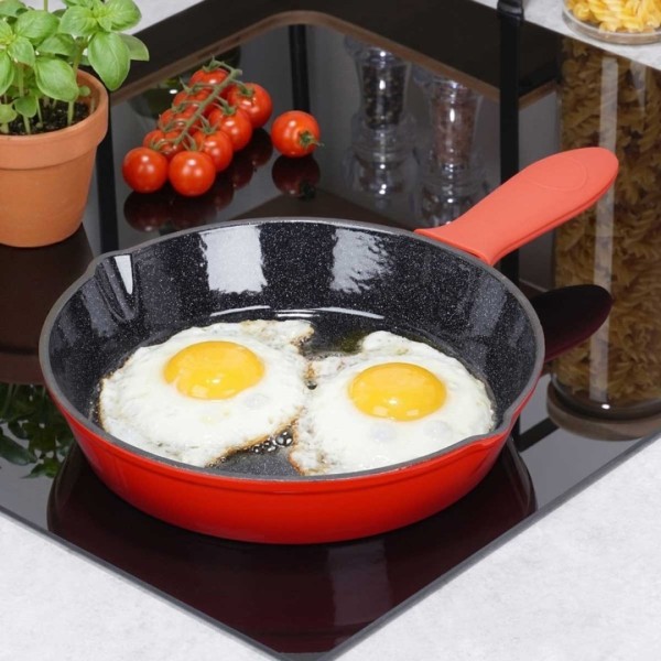 Patelnia żeliwna emaliowana VILDE 199155 (25 cm)