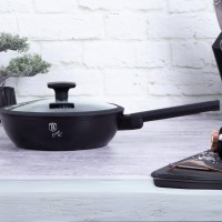 Титанова сковорода 24 см BerlingerHaus BH-7089 Monaco / Колекція Black Rose