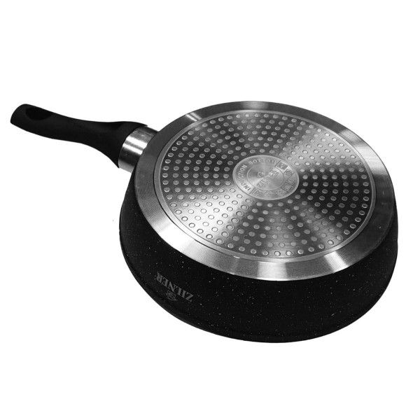 ГЛИБОКА СКОВОРОДКА 22 СМ 1,6 Л З МАРМУРОВИМ ПОКРИТТЯМ ZILNER ZL-7705 / 9208