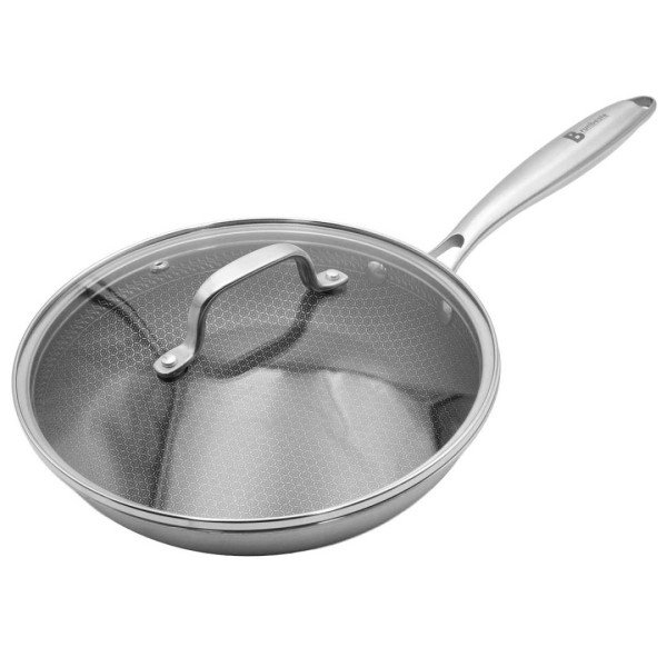 Patelnia stalowa z pokrywką Brunbeste 5554 (24 cm)