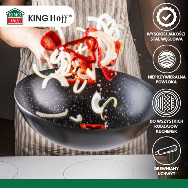 Wok z pokrywą Kinghoff KH-1984 (30 cm)