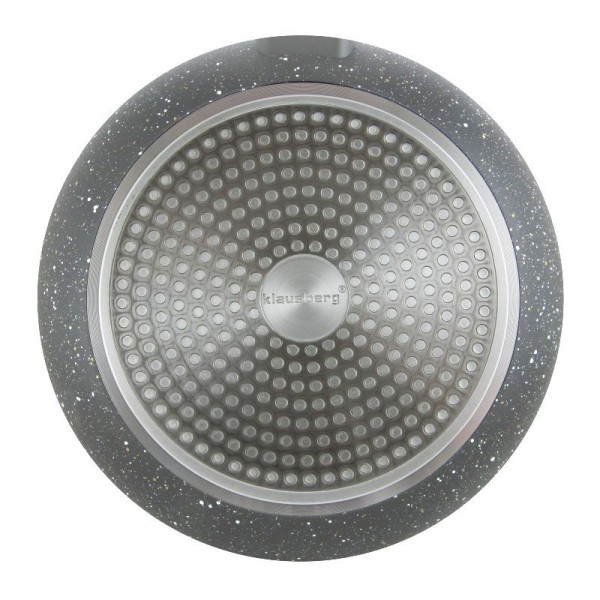 ГРАНІТНА СКОВОРОДА 28 СМ KLAUSBERG MARMO GREY KB-7318